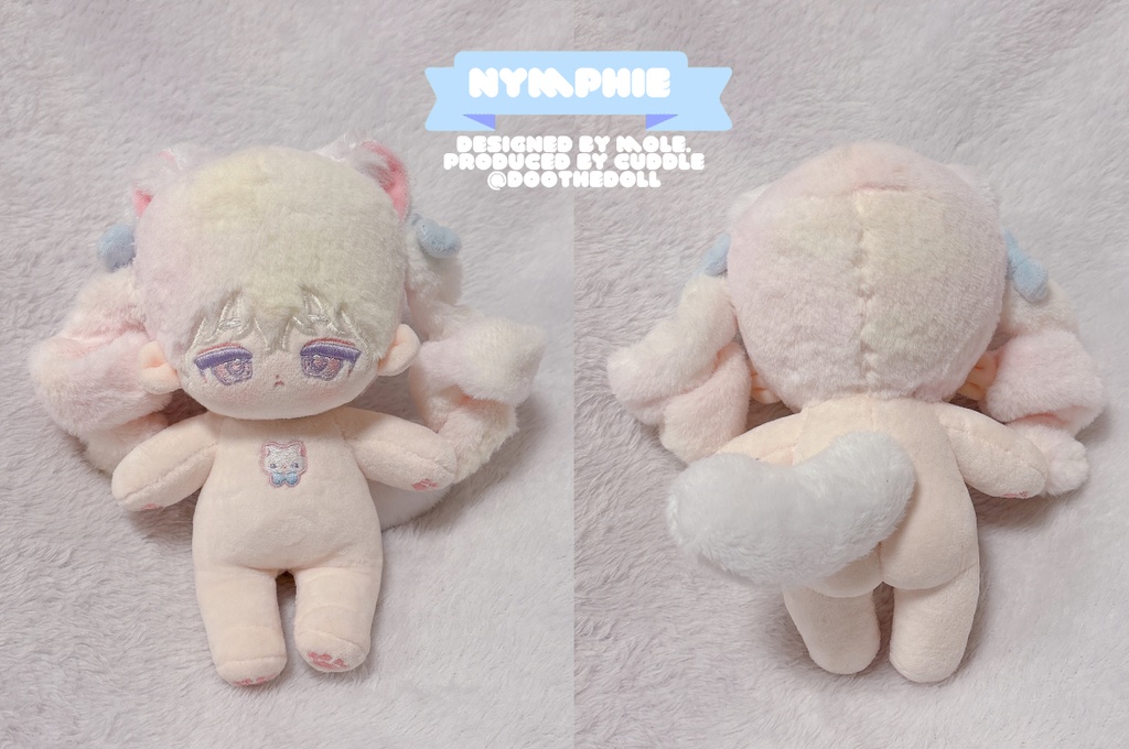 「cuddle」無属性ぬいぐるみ・ニンフィ&シロ