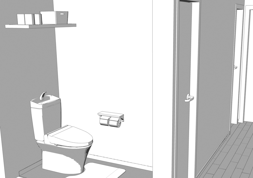 【3D】ワンルームアパート一式