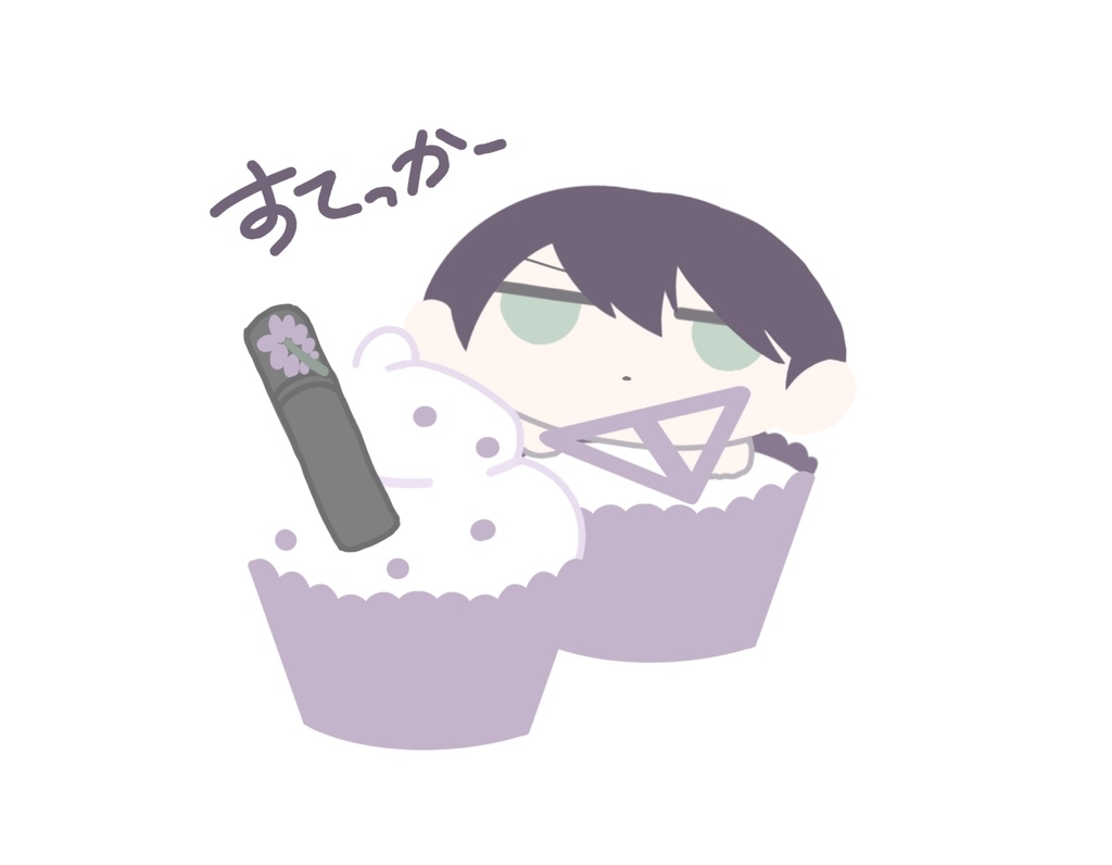 もちもちかっぷけーき(剣持刀也)ステッカー