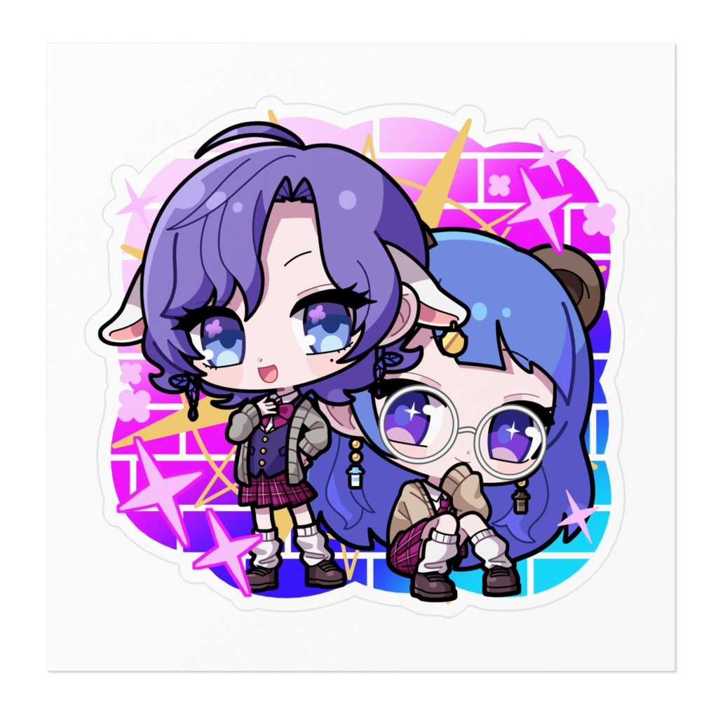 むぎくまギャルステッカー