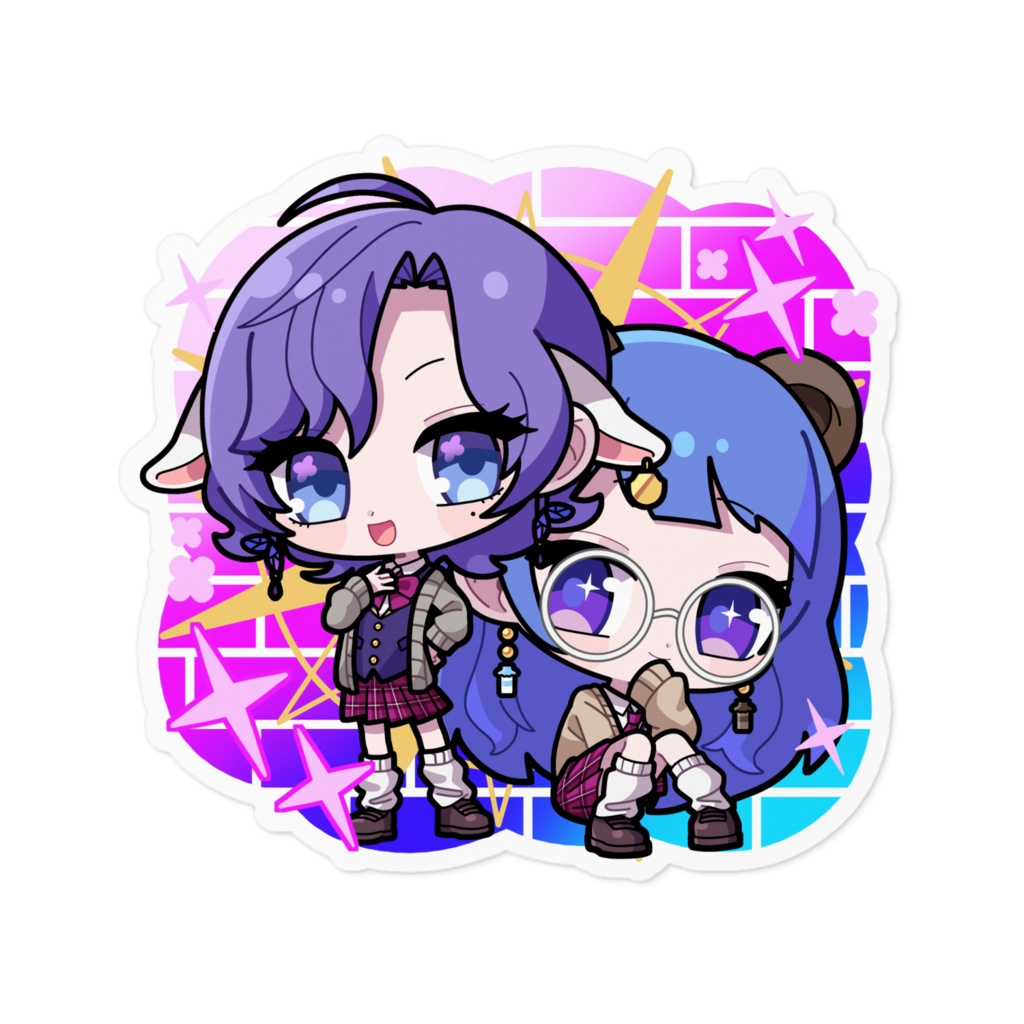 むぎくまギャルステッカー