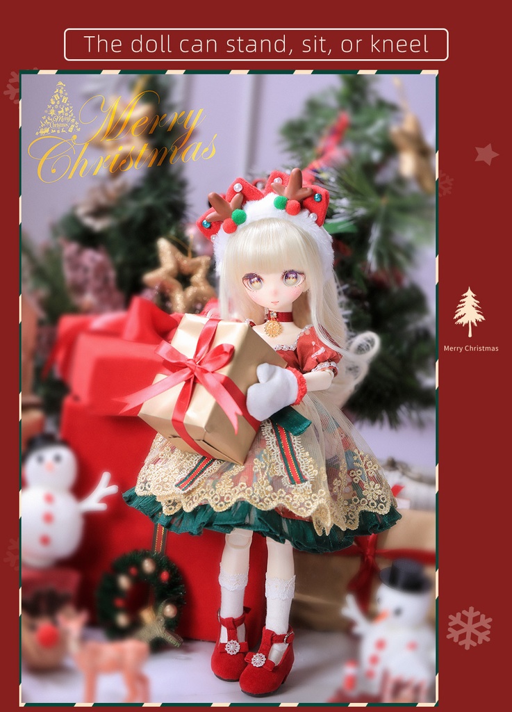Fantasy Angel 新作 クリスマスギフトドール 1/6 BJDドール QQ フルセット 31cm レジンおもちゃ DIYギフトドール