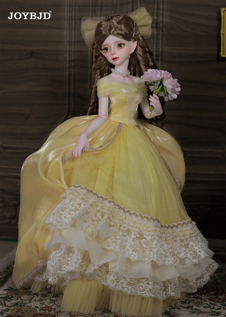 Joybjd yicanyican人形,lds cajiボディ,ひまわりプリンセスドレス,ボールジョイント,ヨーロピアンスタイル,1/4
