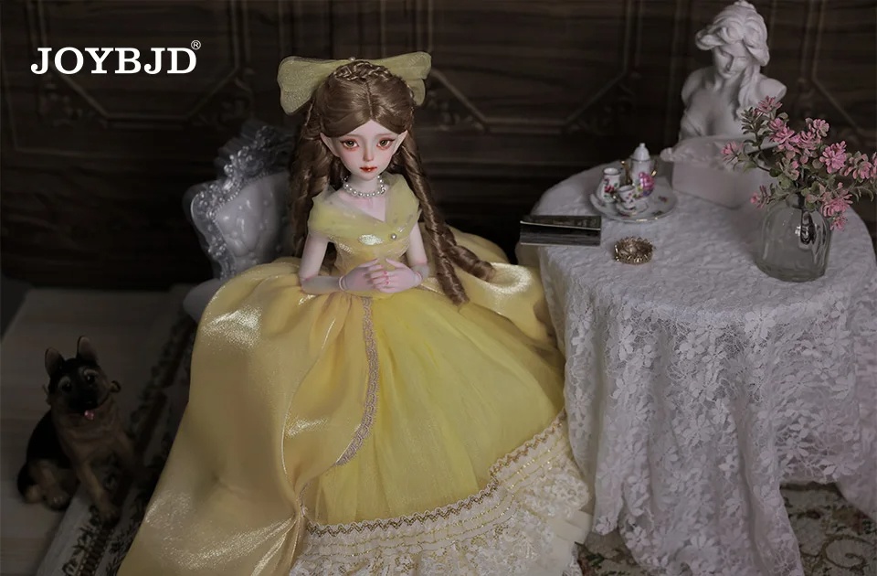 Joybjd yicanyican人形,lds cajiボディ,ひまわりプリンセスドレス,ボールジョイント,ヨーロピアンスタイル,1/4