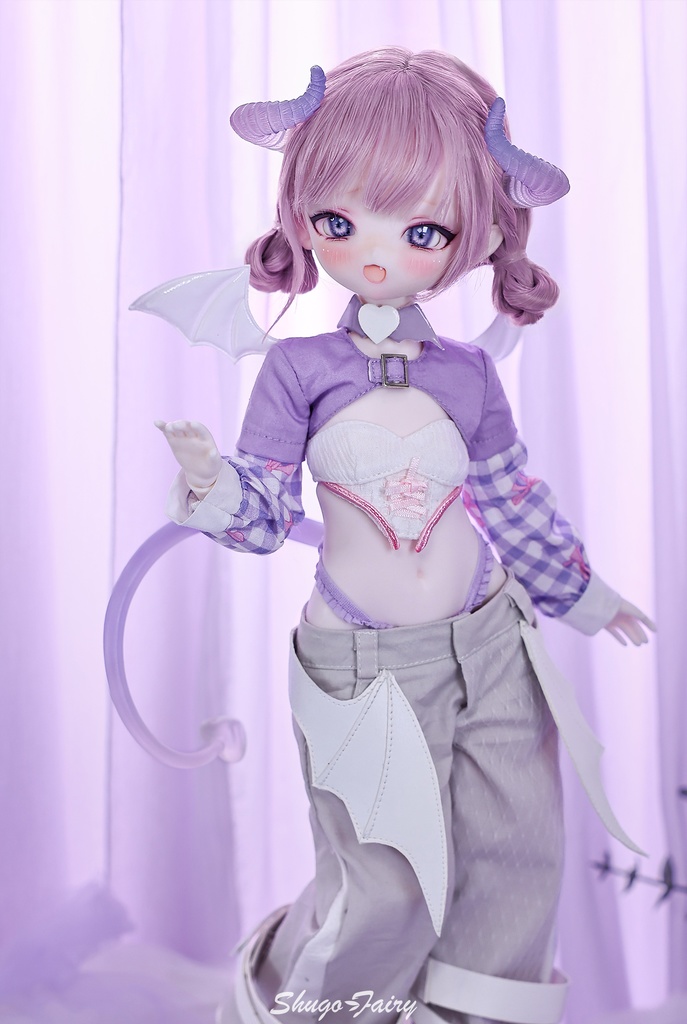 Shugafairy-透明な尾を持つ悪魔のBJD人形,アニメの女の子,ファンタジーの子羊,アニメの女の子,1/4,ユニークなクリスマスプレゼント