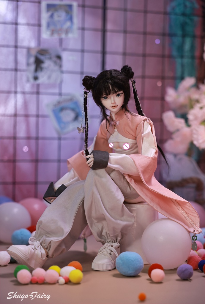 Shuga Fairy Bast フルセットB 1/4 BJDドール ファンタジー Y2K パンク メカニカル ファイティングスタイル 未来の戦士 ボールジョイントドール ギフト BJDフェアリー