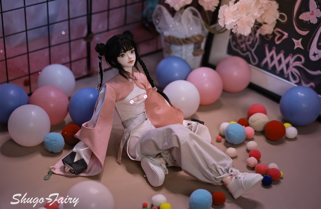 Shuga Fairy Bast フルセットB 1/4 BJDドール ファンタジー Y2K パンク メカニカル ファイティングスタイル 未来の戦士 ボールジョイントドール ギフト BJDフェアリー