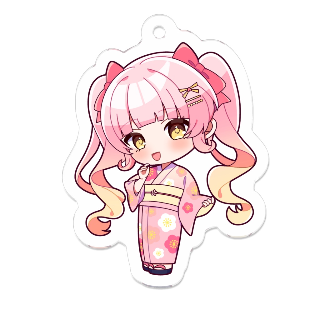 桃島ももね浴衣ミニキャラアクキー