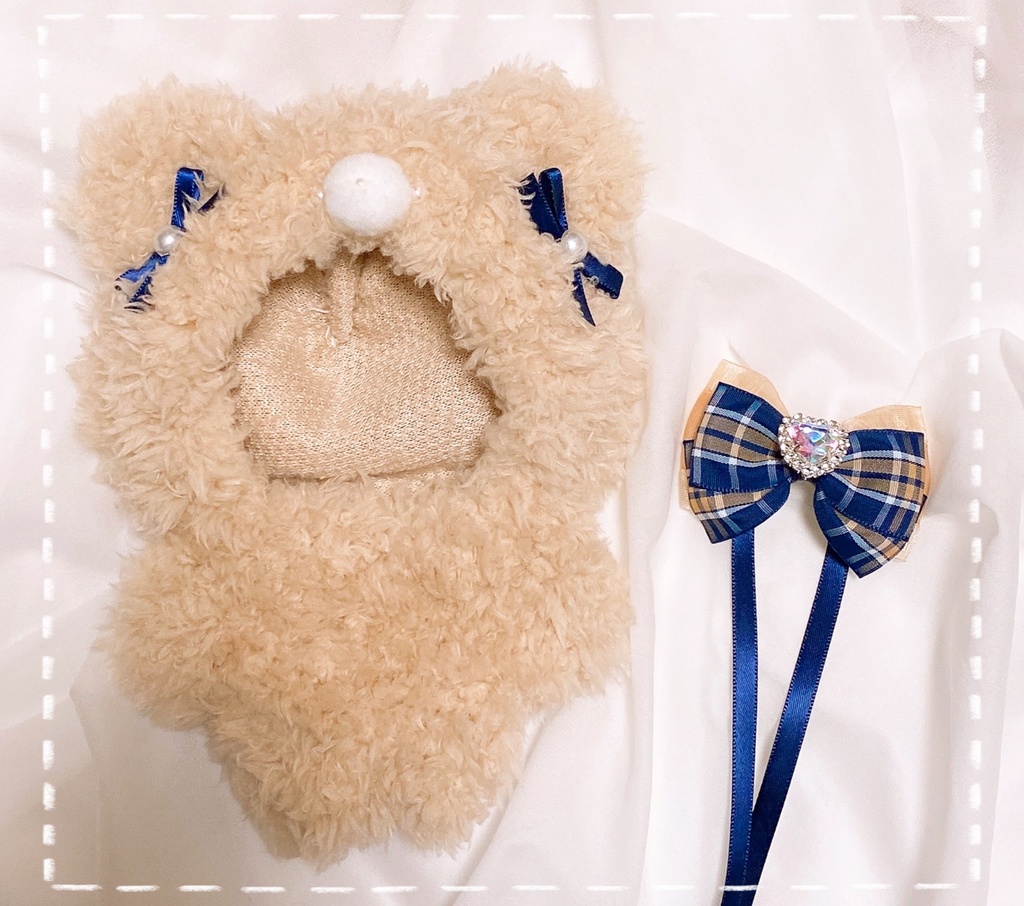 プライズサイズ🧸タータンチェック(ピンクベージュ)