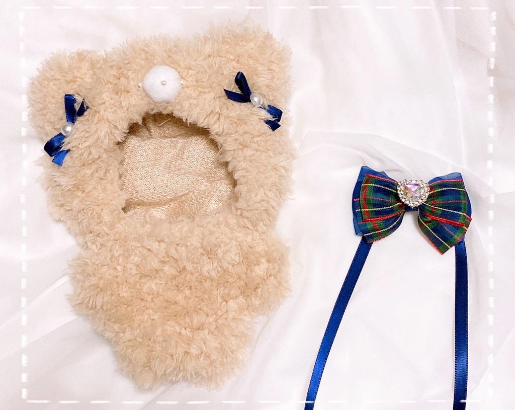 プライズサイズ🧸タータンチェック(ピンクベージュ)