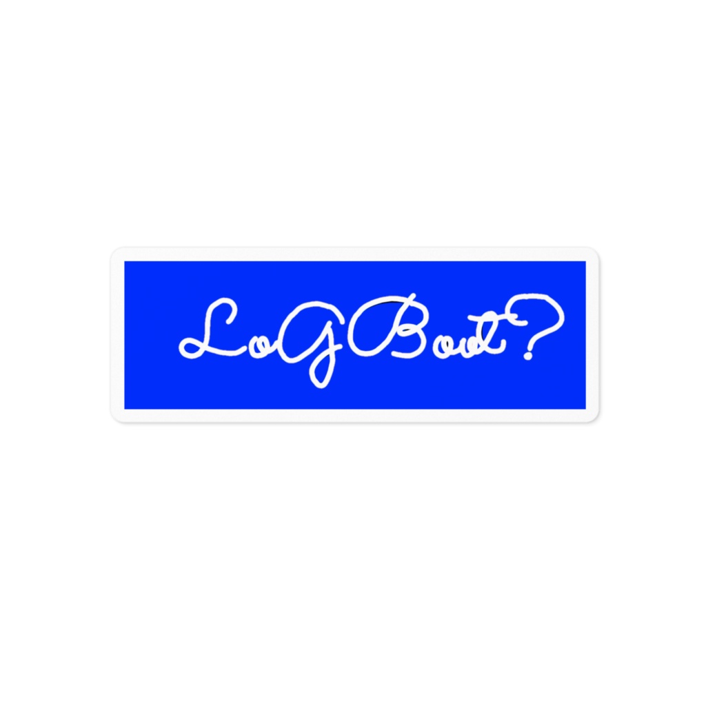 LoGBoot?オリジナルロゴステッカー青ver.