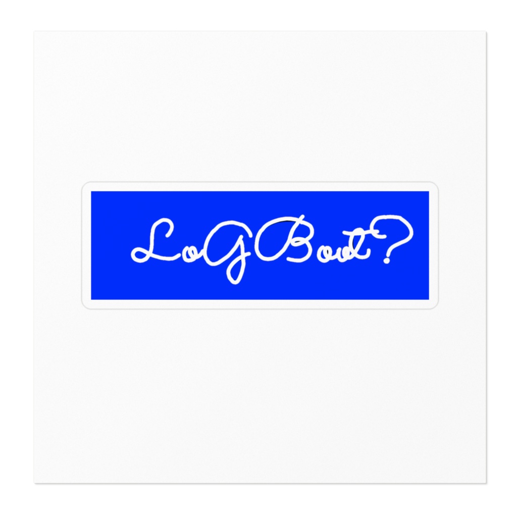 LoGBoot?オリジナルロゴステッカー青ver.