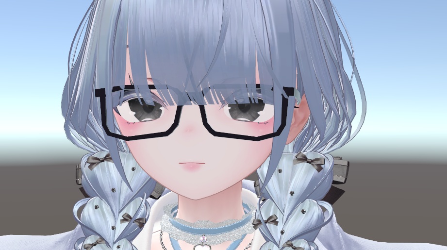 【無料】シンプルスクエアめがね👓【MA対応】