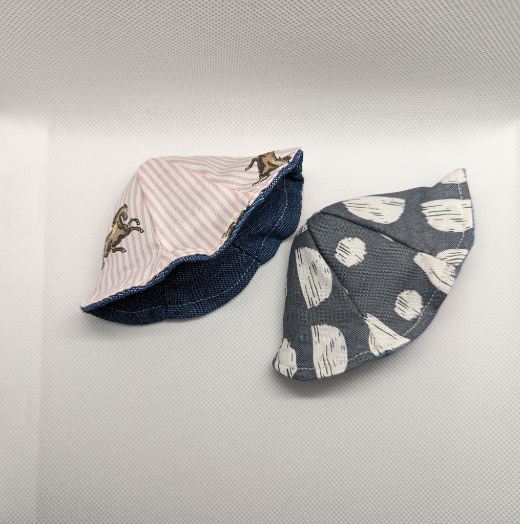 リバーシブルチューリップハット