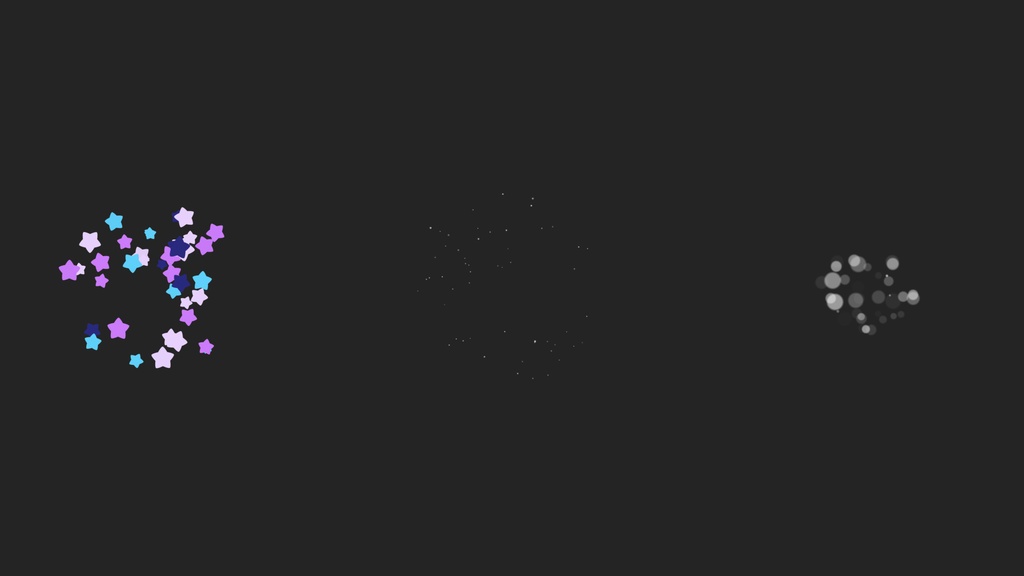 【背景透過】ゆめかわスターエフェクト_01B【動画素材・配信用エフェクト】