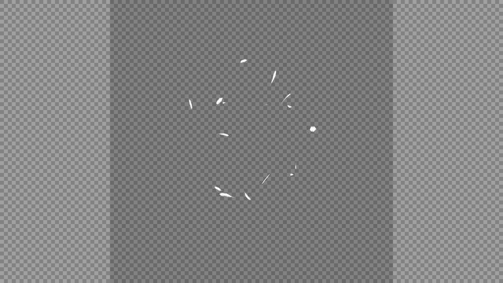 【背景透過】舞い散る羽エフェクト【動画素材・エフェクト】