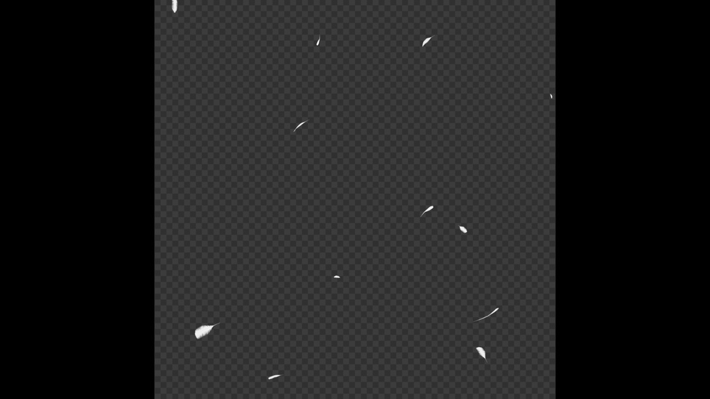 【背景透過】羽が降りそそぐオーバーレイループ背景セット【動画素材・エフェクト】