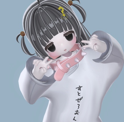 【無料】ハテナヘアピン【VRchat想定】