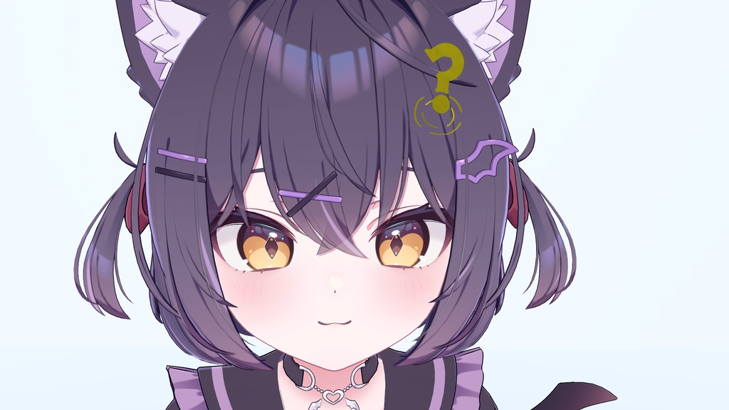 【無料】ハテナヘアピン【VRchat想定】
