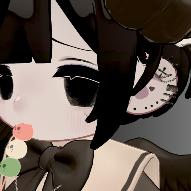 【VRC想定/19アバター対応】Black Chain Cross【MA対応】