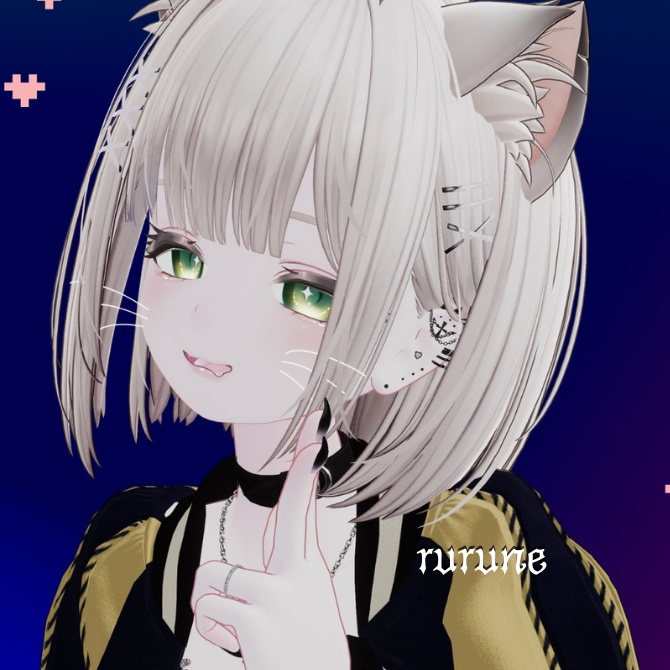 【VRC想定/19アバター対応】Black Chain Cross【MA対応】