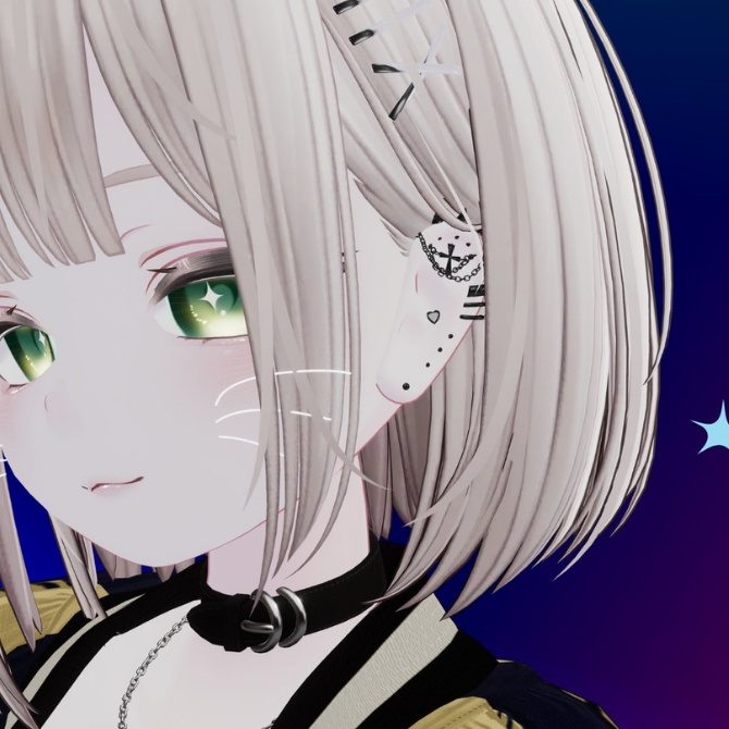 【VRC想定/19アバター対応】Black Chain Cross【MA対応】