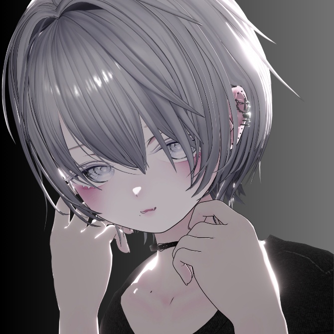 【VRC想定/19アバター対応】Black Chain Cross【MA対応】