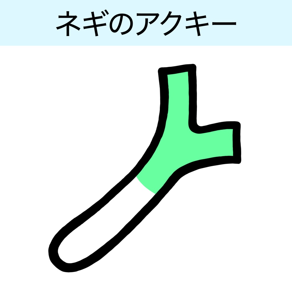 ネギのアクキー