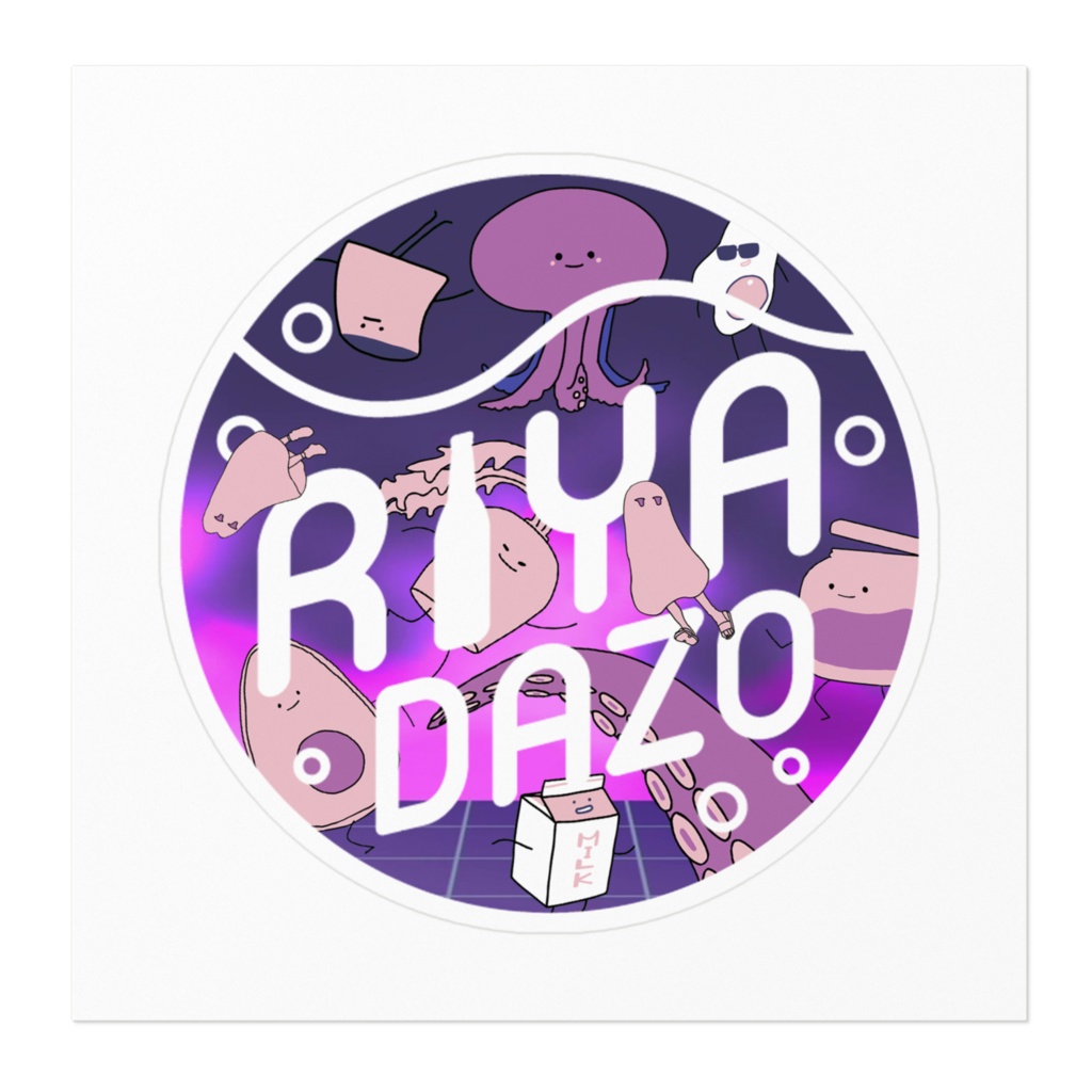 FDH | ステッカー riyaDAZOロゴ