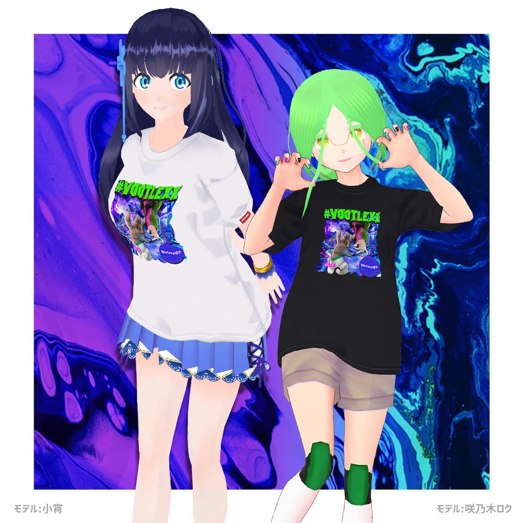 BOOGEY VOXX×Prefabric #VOOTLEXX Tシャツ (Vroid用)