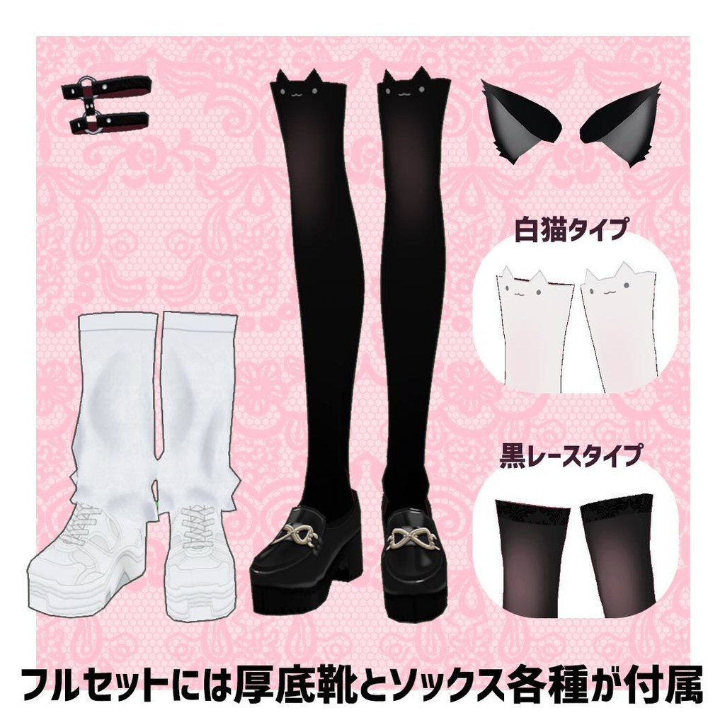 コンカフェ風メイド服 (vroid)