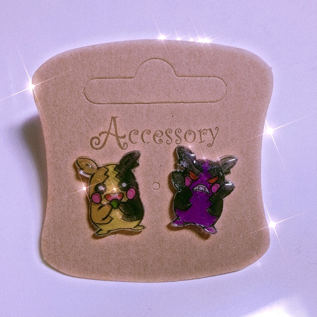 ポケモン ハンドメイドピアス モルペコ 迷彩犬のショップ Booth