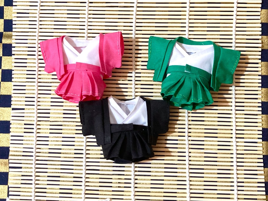 10cmぬい服 カラフル袴セット