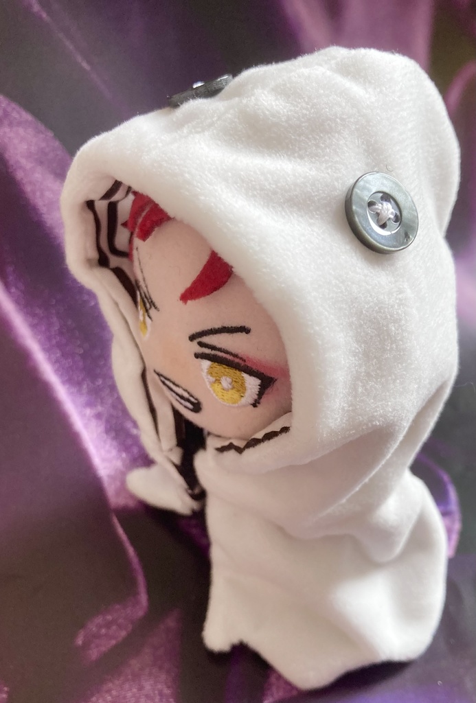 全2色【10cmぬい服】オバケなポンチョケープ