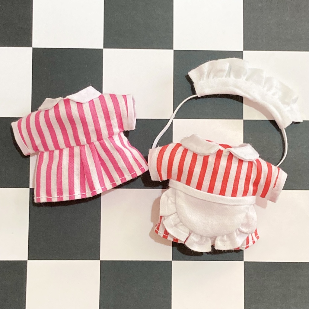 3点セット【10cmぬい服】アメリカンダイナーウェイトレス