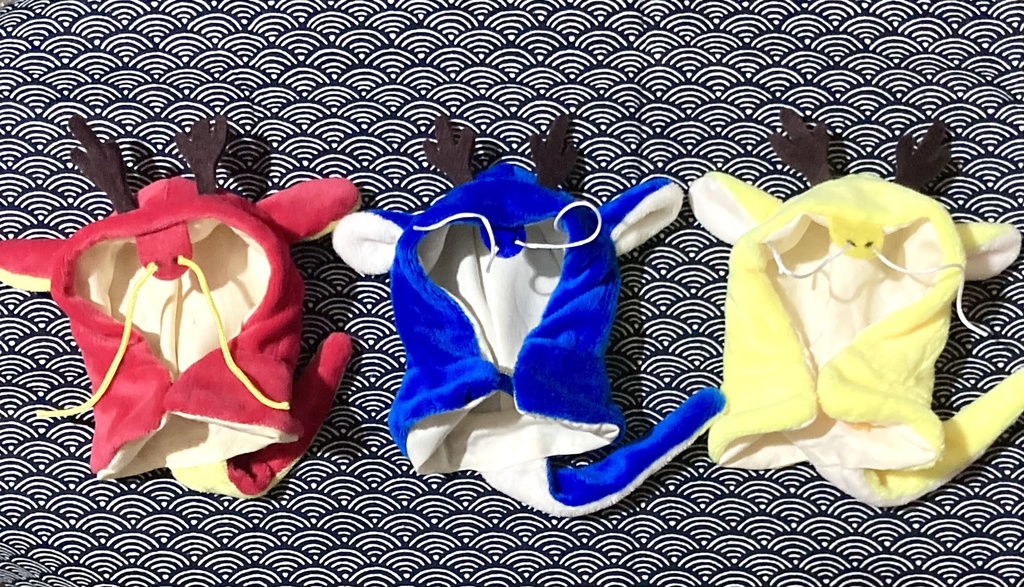 全5色【15cmぬい服】春節 龍のポンチョ