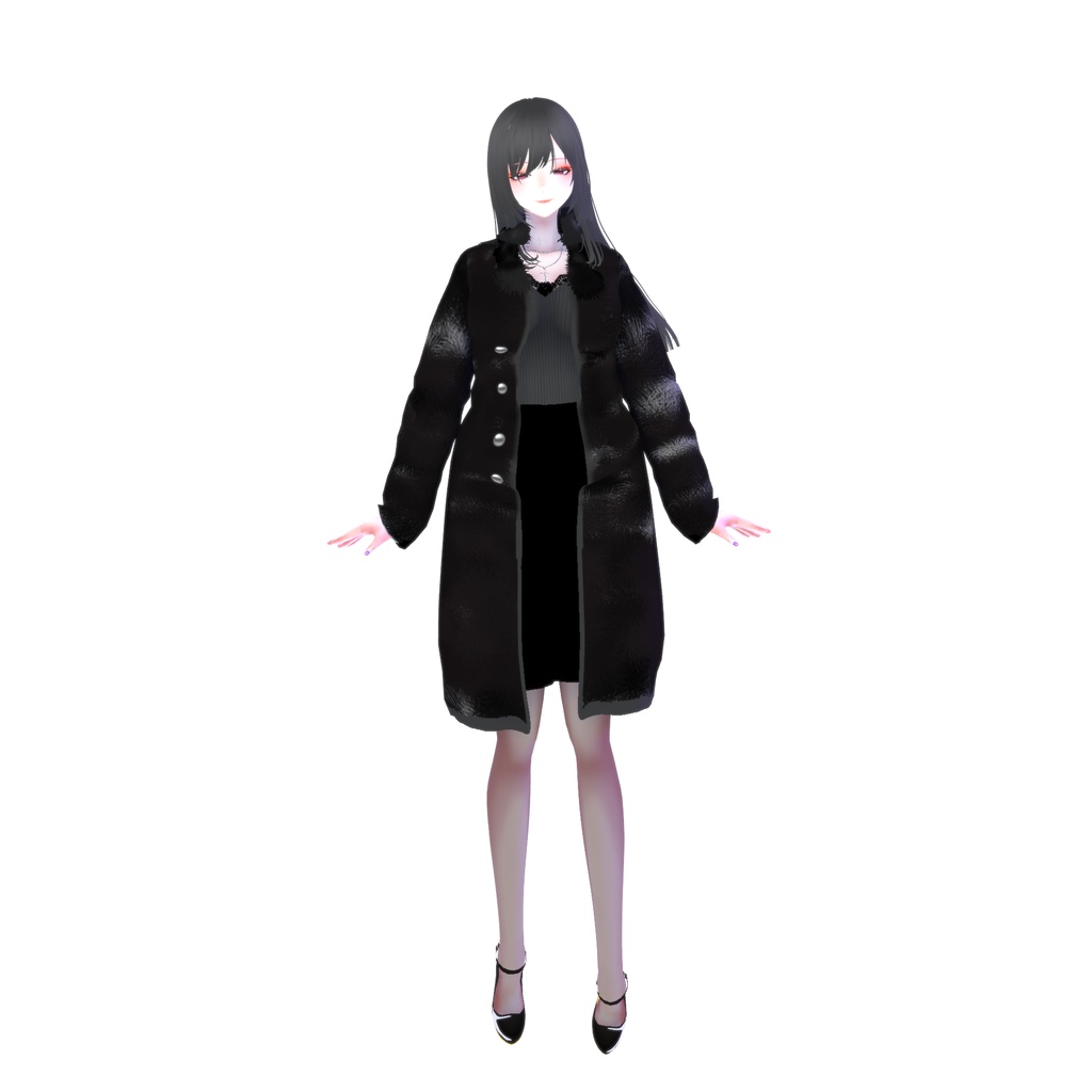 ファーコート『黒躑躅-クロツツジ-』