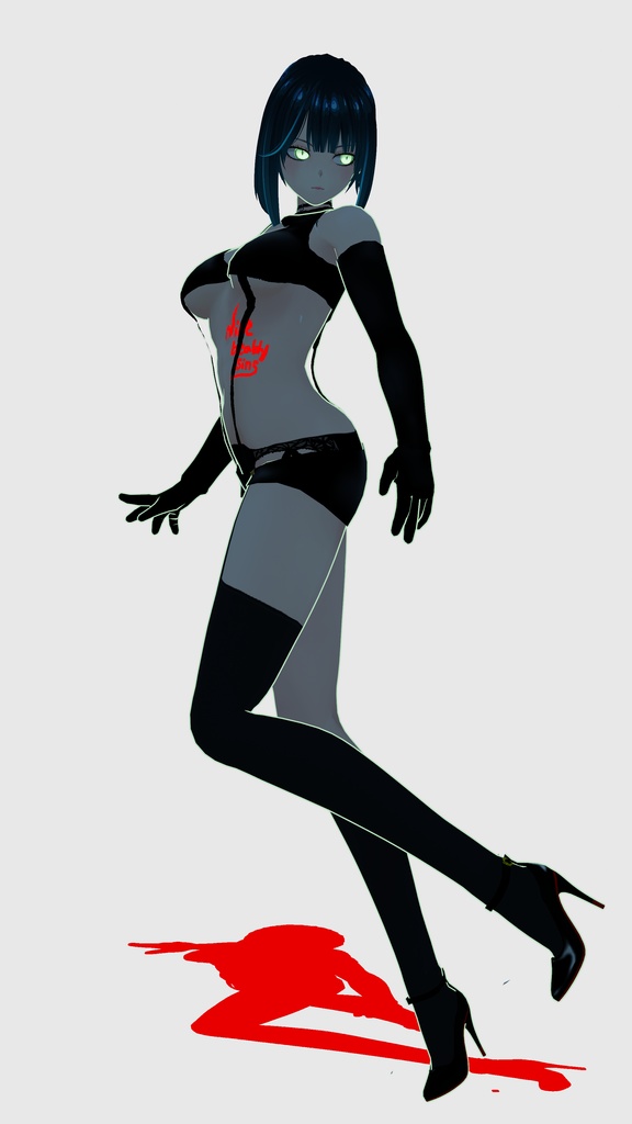 ご愛顧感謝無料配布『黒蘭』衣装+ボディテクスチャ