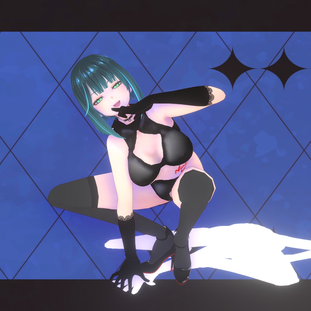 ご愛顧感謝無料配布『黒蘭』衣装+ボディテクスチャ