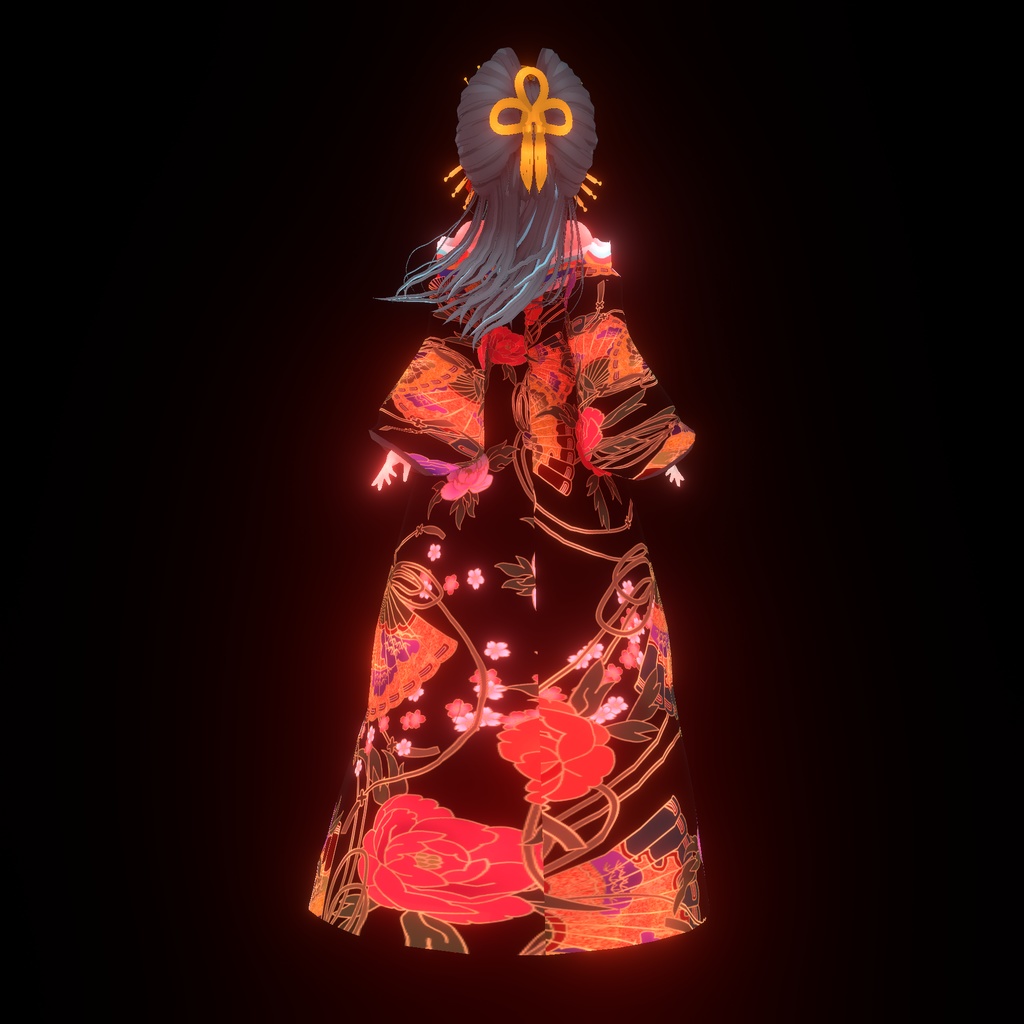 花魁衣装『宵牡丹』