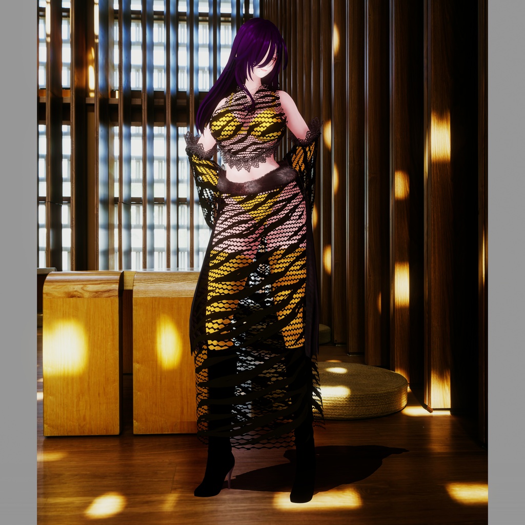 【無料/Free】フォロワー200人記念!節分・鬼娘コーデ「鬼絹」【VRoid】