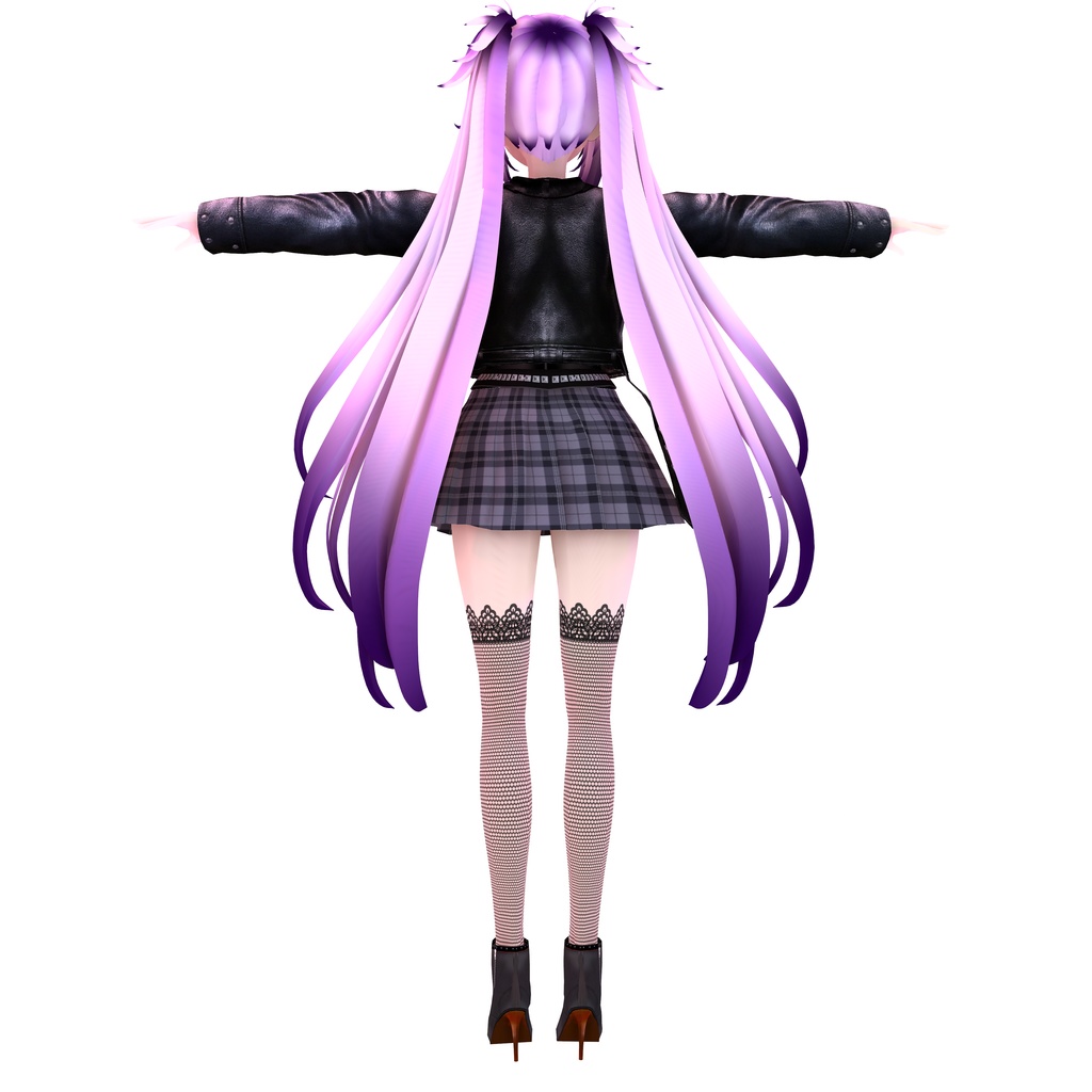 【VRoid】Rebel Rose -レベル・ローズ- 【ショートライダース/甘辛MIX】