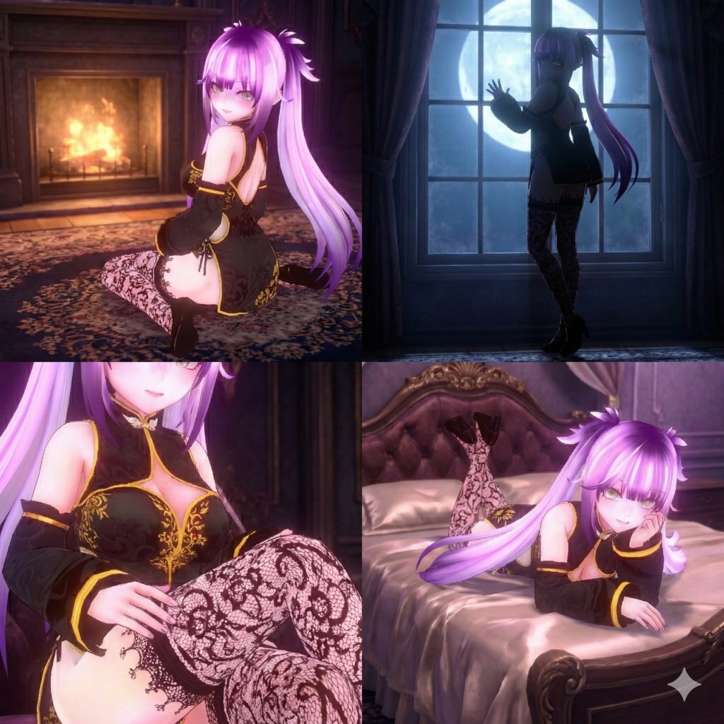 【オリジナル3Dモデル】雲外鏡の付喪神「キョウ」