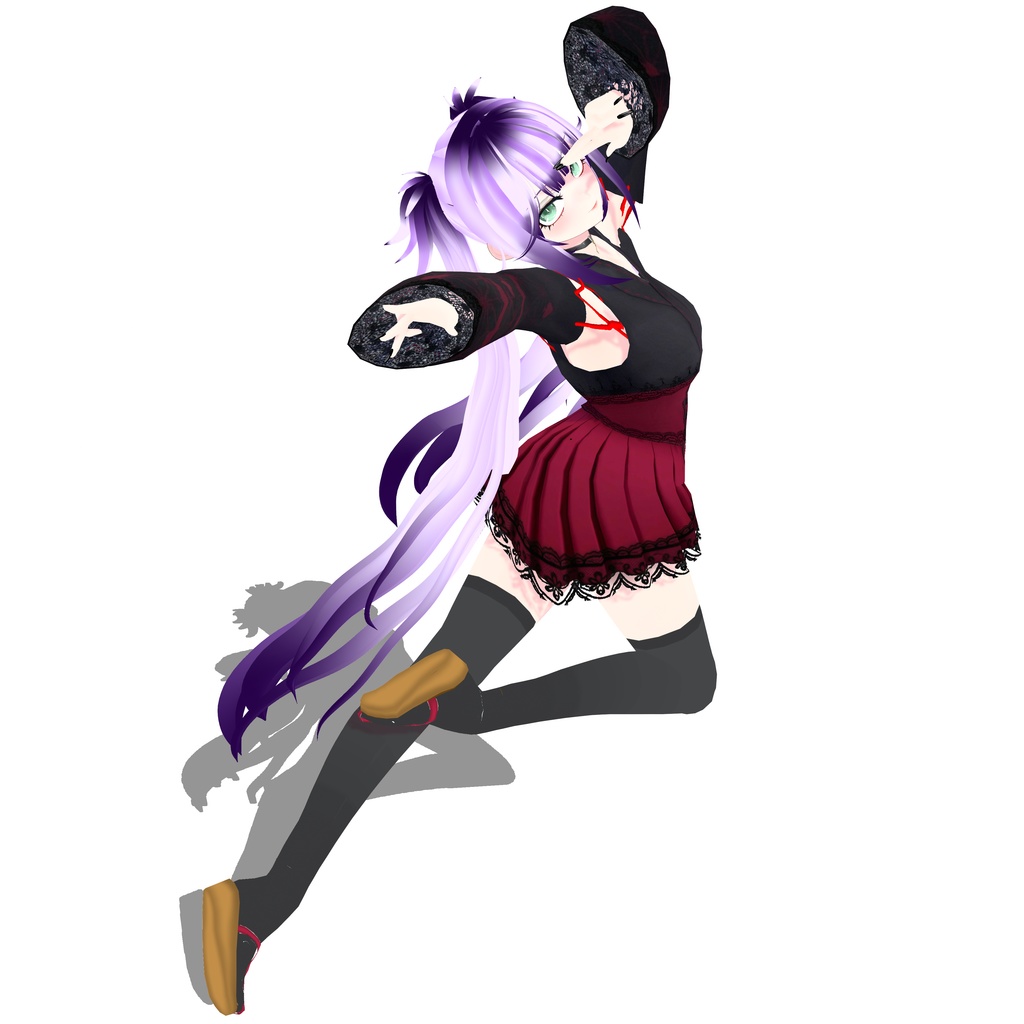 【オリジナル3Dモデル】雲外鏡の付喪神「キョウ」