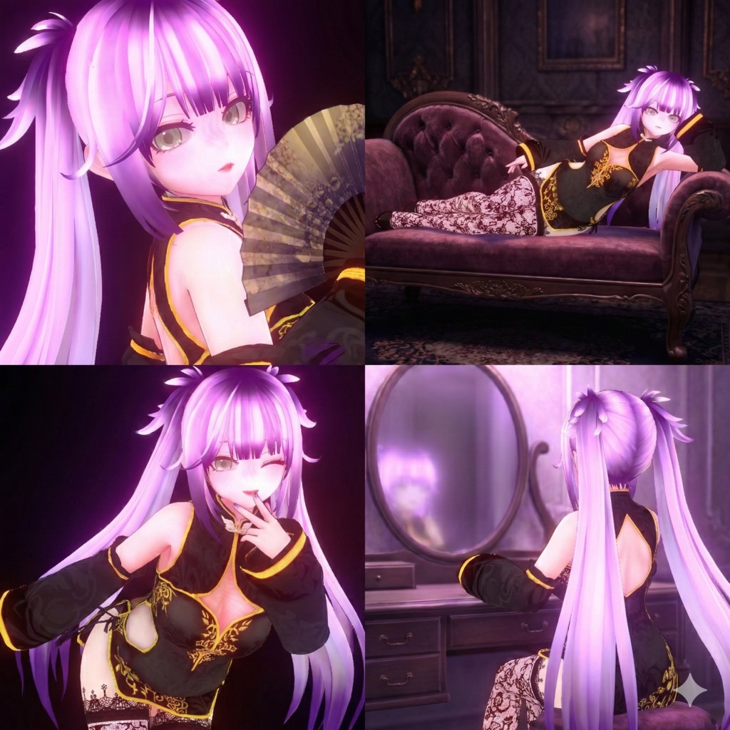 【オリジナル3Dモデル】雲外鏡の付喪神「キョウ」