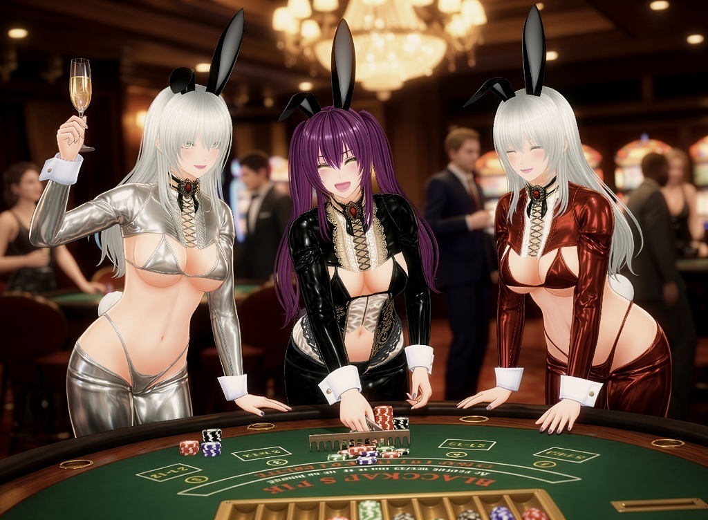 Vroid衣装「卯女ノ華」逆バニースーツ