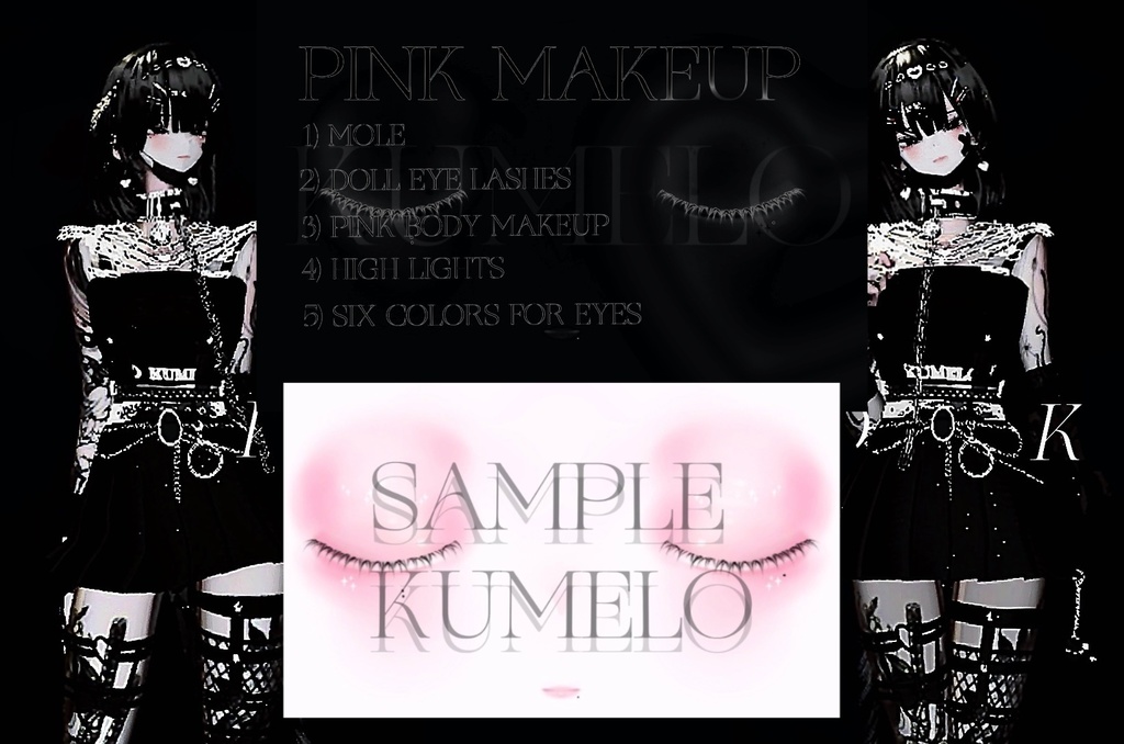 GRUS’s FACE+BODY MAKEUP x 6 CRYSTAL EYES TEXTURES♥