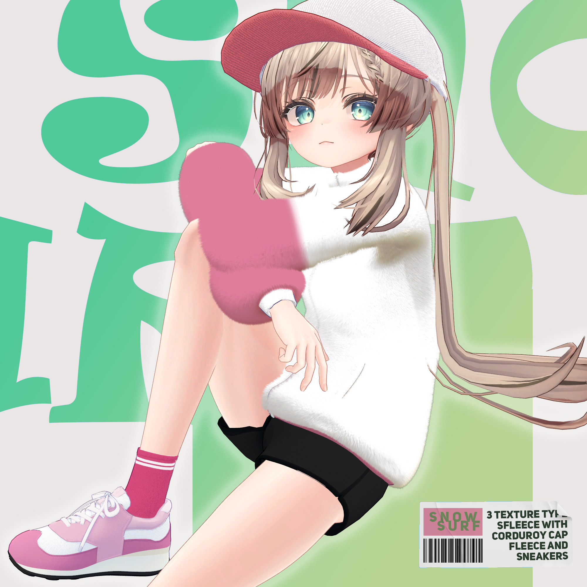 AZURIS 「Snow_Surf」 (Fleeceフリース & Corduroy capコ─デュロイキャップ ) 🌊