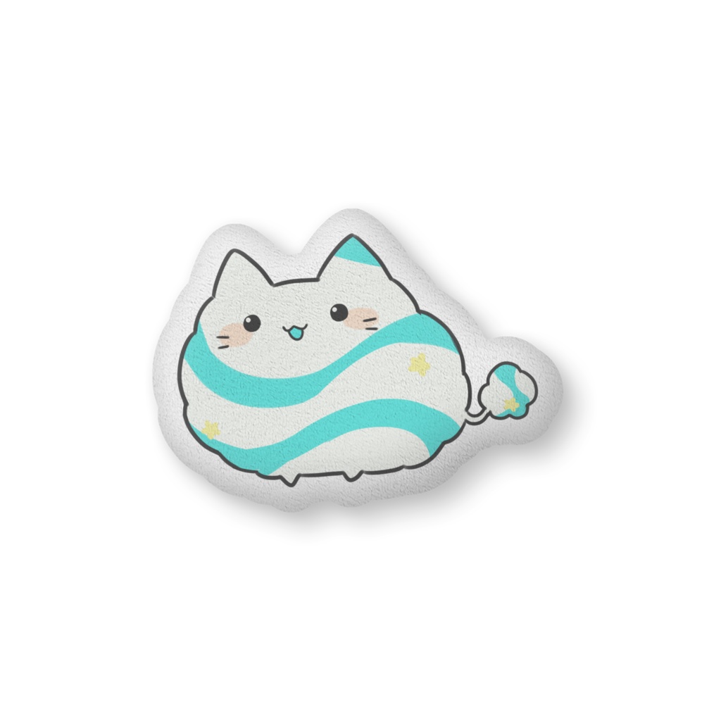 わたねこ（ミント）ふかふかクッション