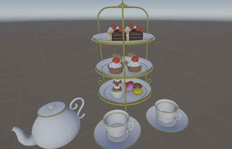 <3D>アフタヌーンティーセット